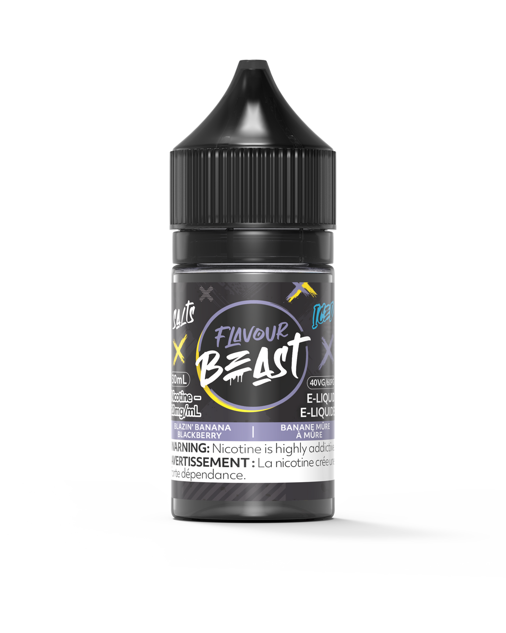 Flavour Beast Blazin' Banana Blackberry Iced Salt