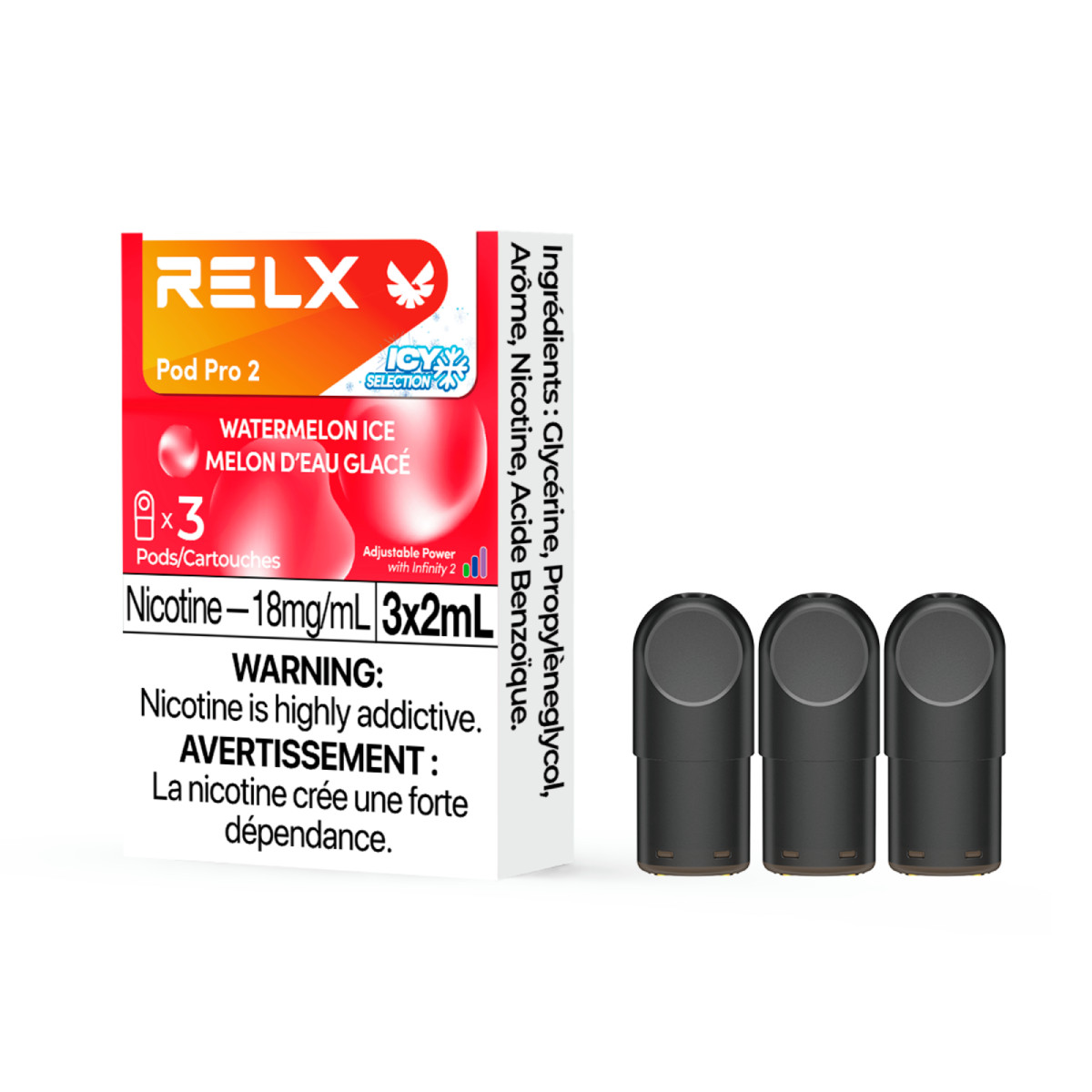 Relx Pro2 Pods 3pk (18mg)